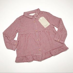 Zara BabyGirl Collection | Gingham Peplum Top
